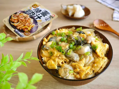 薑燒牡蠣蓋飯